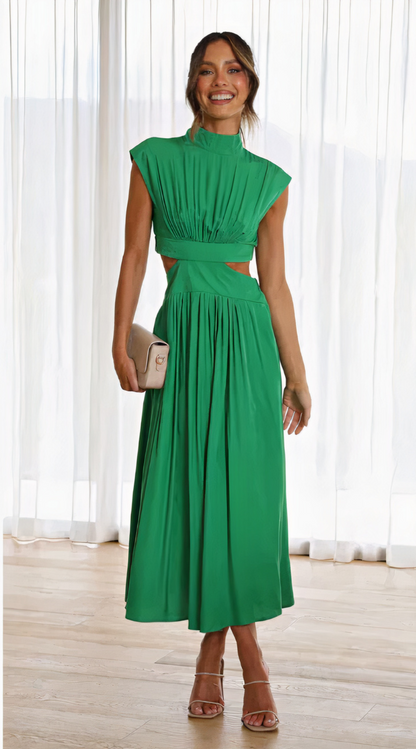Langes Vintage-Kleid für Damen in elegantem Design, ideal für feierliche Anlässe und stilvolle Auftritte.

