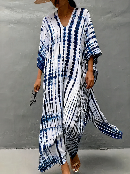 Luftiges Kaftan-Strandkleid für Damen mit lockerer Passform für Strand und Freizeit