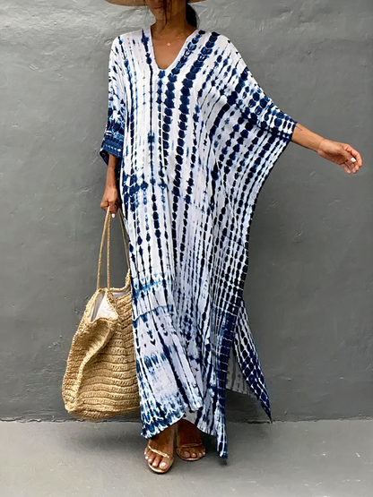 Luftiges Kaftan-Strandkleid für Damen mit lockerer Passform für Strand und Freizeit