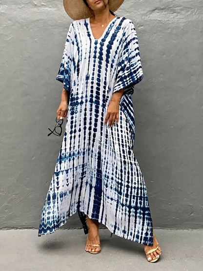 Luftiges Kaftan-Strandkleid für Damen mit lockerer Passform für Strand und Freizeit