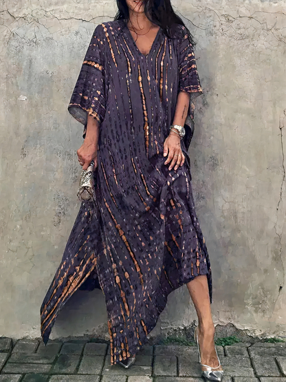 Luftiges Kaftan-Strandkleid für Damen mit lockerer Passform für Strand und Freizeit