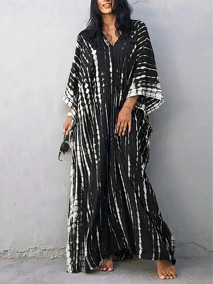 Luftiges Kaftan-Strandkleid für Damen mit lockerer Passform für Strand und Freizeit