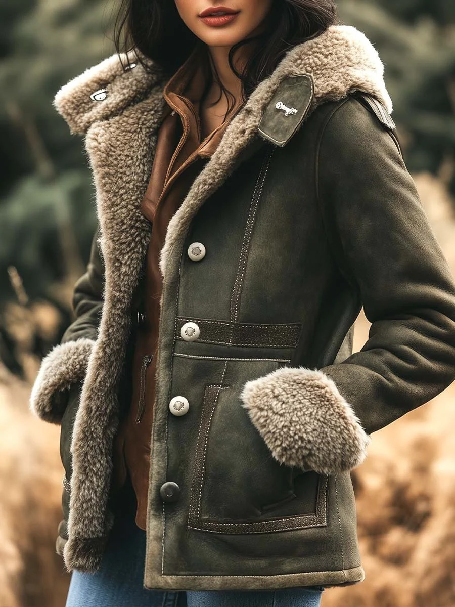 Luxuriöse Vintage-Jacke für Damen mit zeitloser Eleganz und klassischem Stil