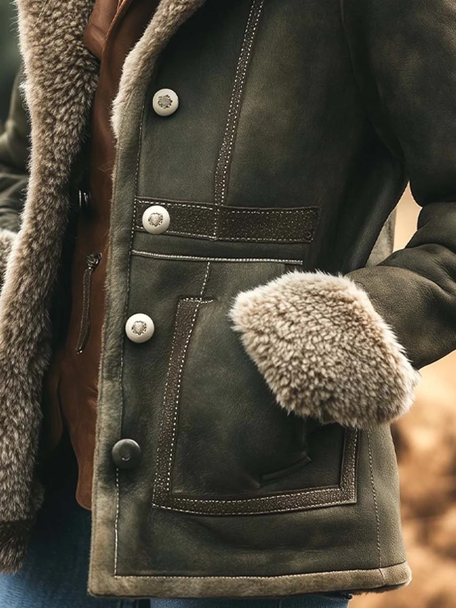 Luxuriöse Vintage-Jacke für Damen mit zeitloser Eleganz und klassischem Stil