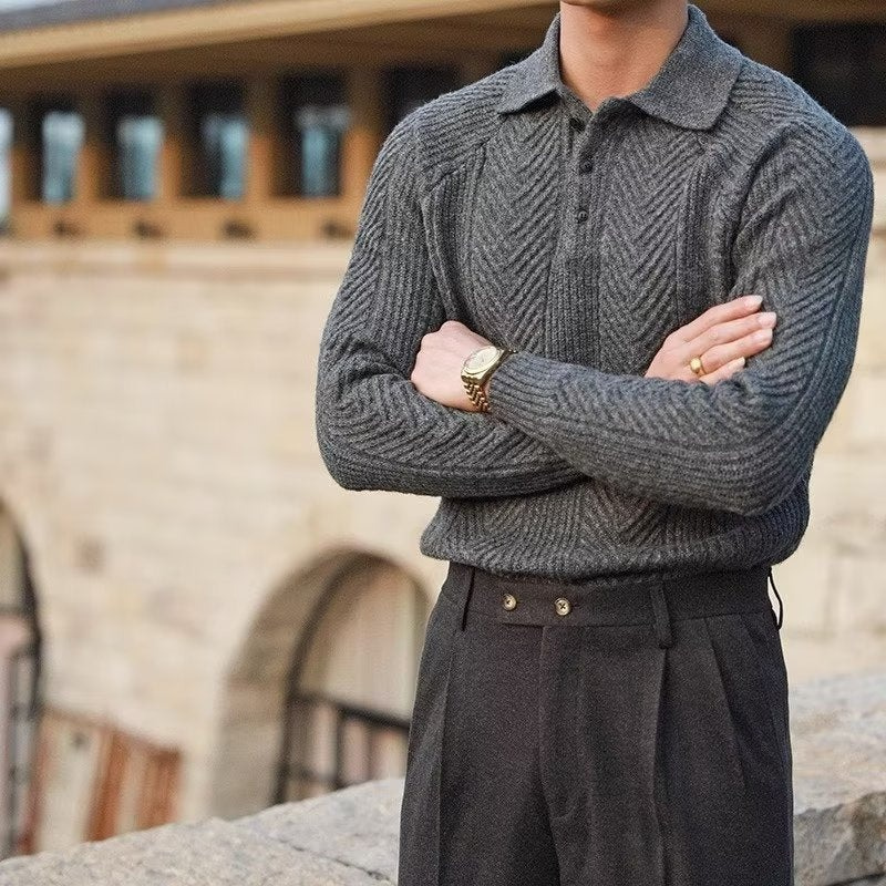 Luxuriöser Pullover für Herren in elegantem Stil
