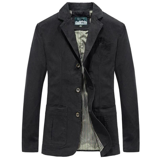 Moderner Freizeitblazer für Herren in elegantem Design, vielseitig kombinierbar für Alltag und besondere Anlässe.