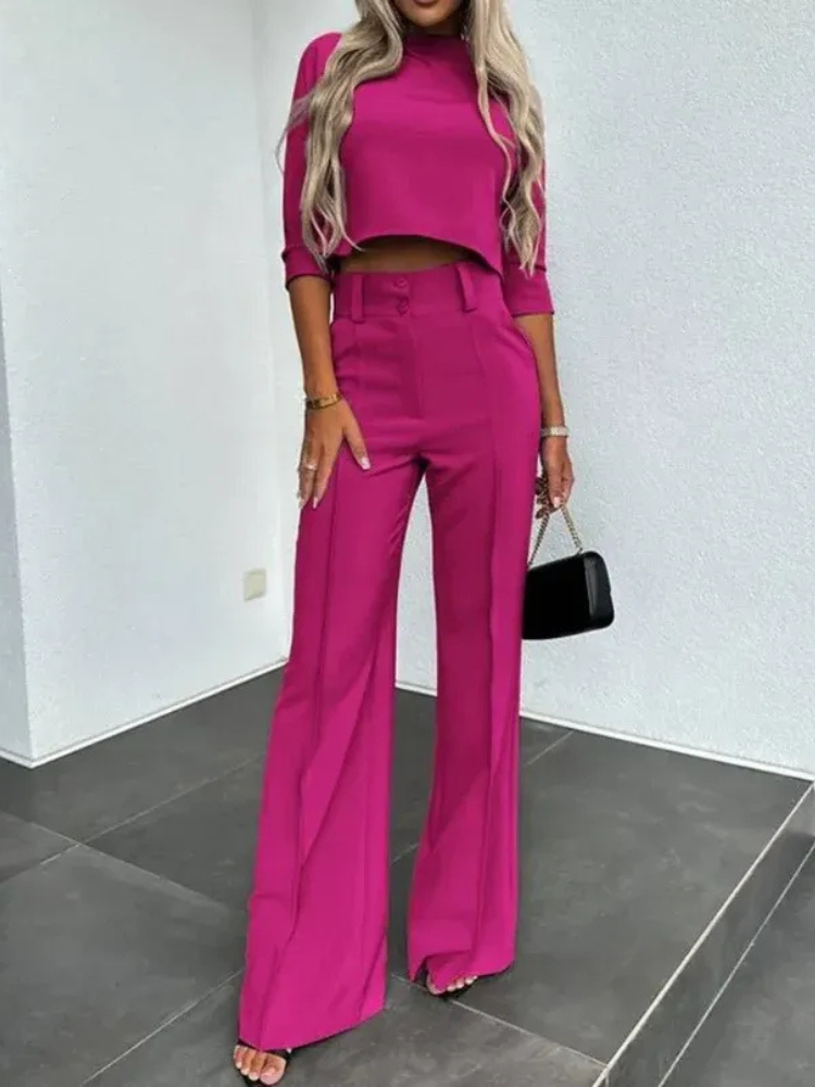 Modernes Oberteil-Set für Frauen in Kurzform mit trendigem Schnitt und stilvollem Look
