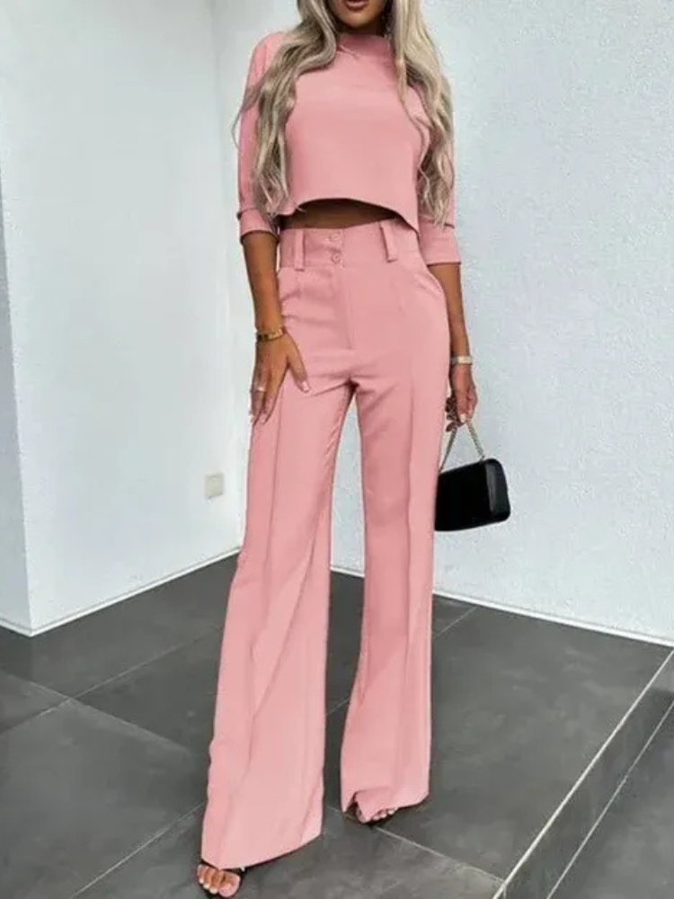 Modernes Oberteil-Set für Frauen in Kurzform mit trendigem Schnitt und stilvollem Look