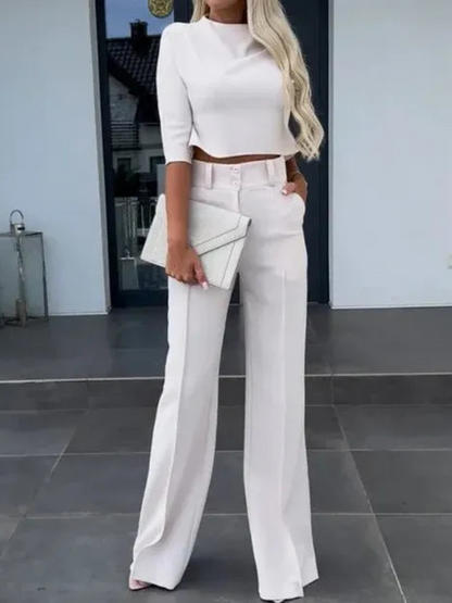 Modernes Oberteil-Set für Frauen in Kurzform mit trendigem Schnitt und stilvollem Look