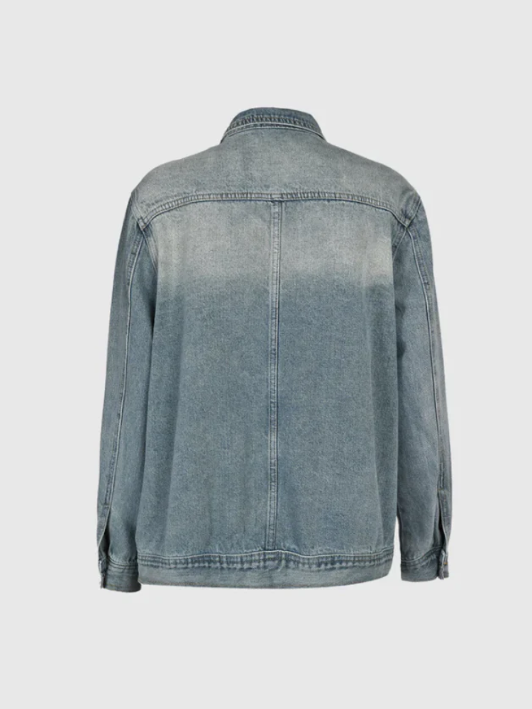 Modische Designer-Jeansjacke für Damen in modernem Look