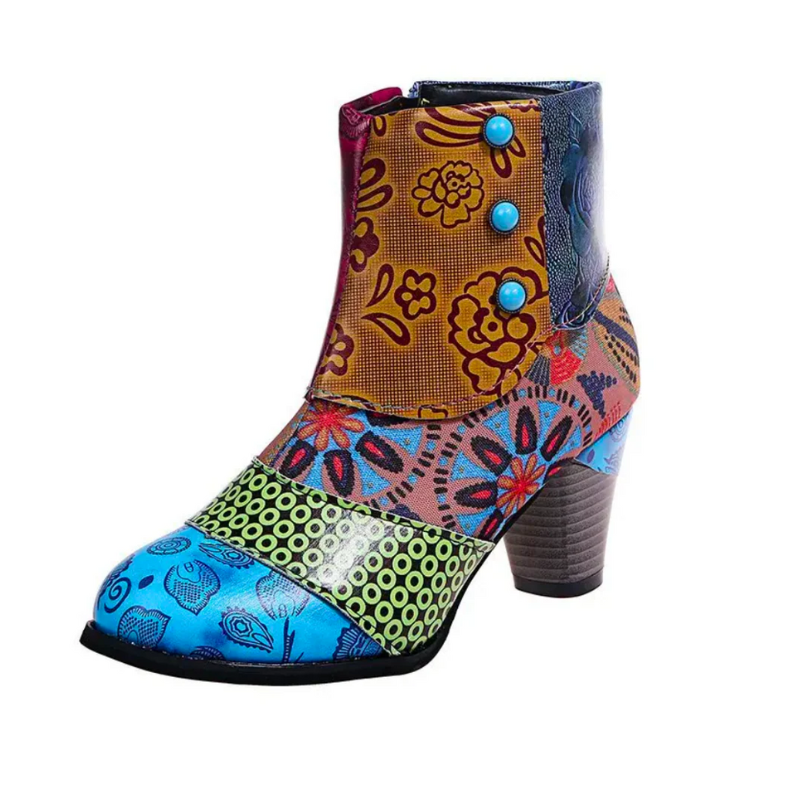 Modische Retro-Stiefeletten für Damen in stilvollem zeitlosen Design