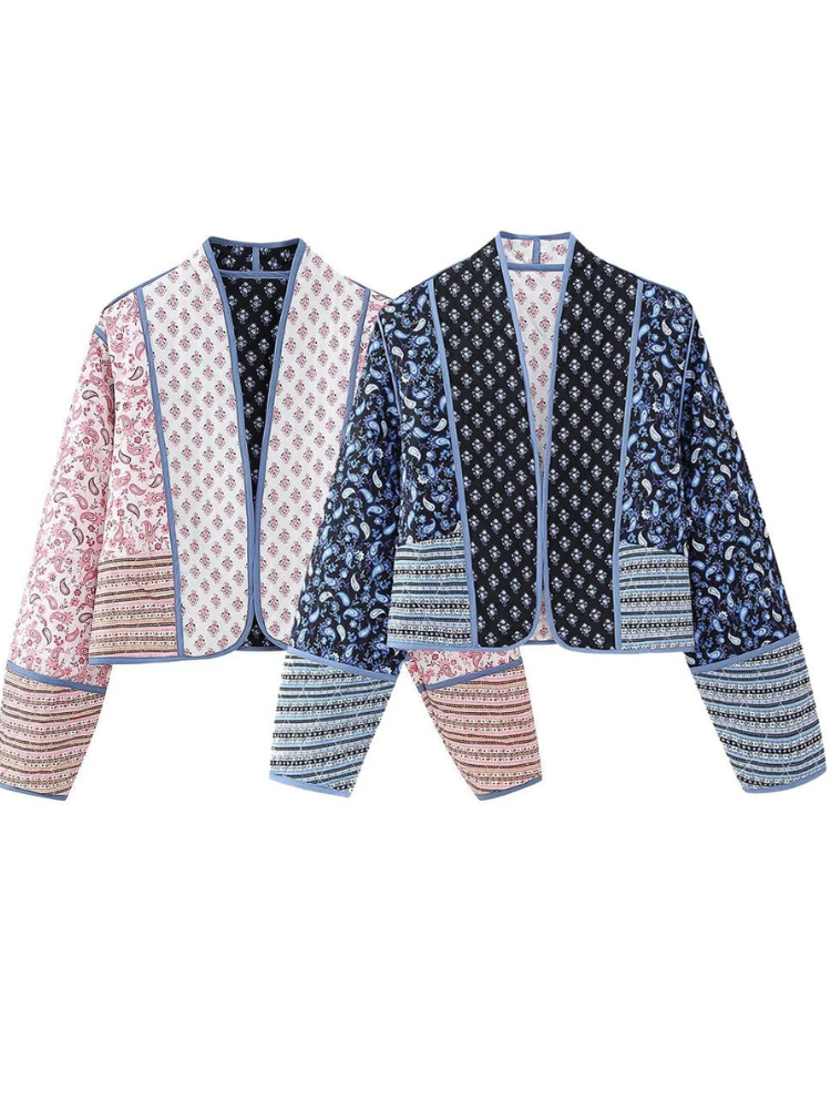 Modische Wendejacke für Damen, stilvoll und vielseitig für Alltag und Freizeit.
