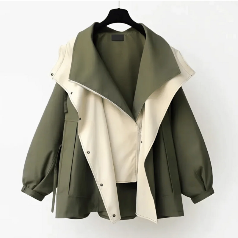 Modischer und trendiger Trenchcoat für Damen | Kurzer