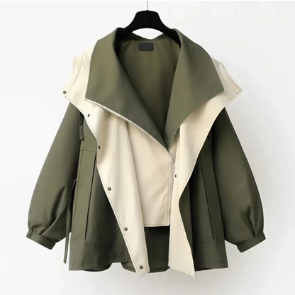 Modischer und trendiger Trenchcoat für Damen | Kurzer