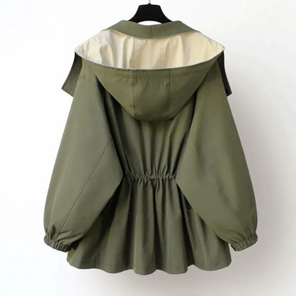 Modischer und trendiger Trenchcoat für Damen | Kurzer