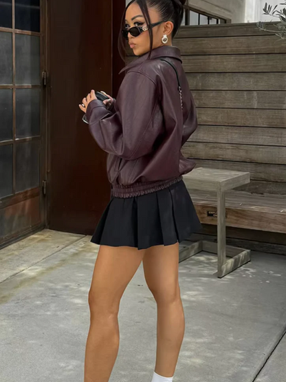 Moderne Damenjacke mit Reißverschluss für stilvolle Outfits