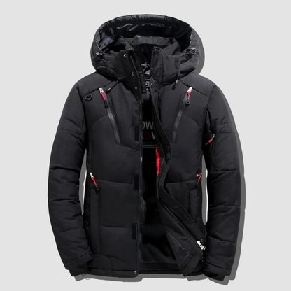 Gepflegte Jacke mit abnehmbarer Kapuze für Herren | Arvid