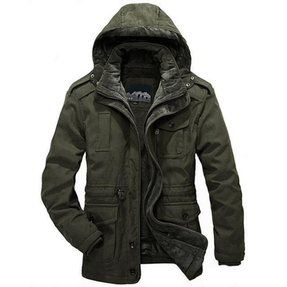 Robuste Winterjacke mit Kapuze für Herren für kalte Tage und vielseitige Anlässe