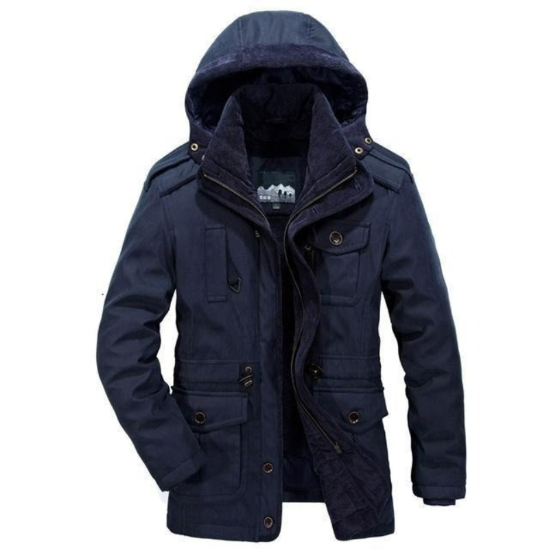 Robuste Winterjacke mit Kapuze für Herren für kalte Tage und vielseitige Anlässe