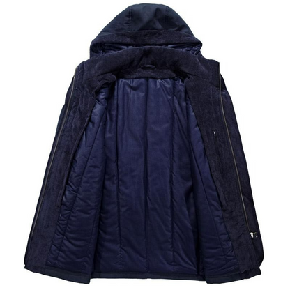 Robuste Winterjacke mit Kapuze für Herren für kalte Tage und vielseitige Anlässe
