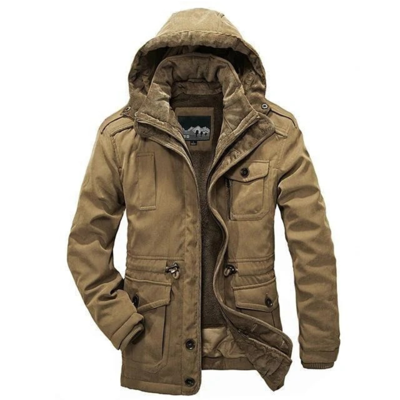 Robuste Winterjacke mit Kapuze für Herren für kalte Tage und vielseitige Anlässe