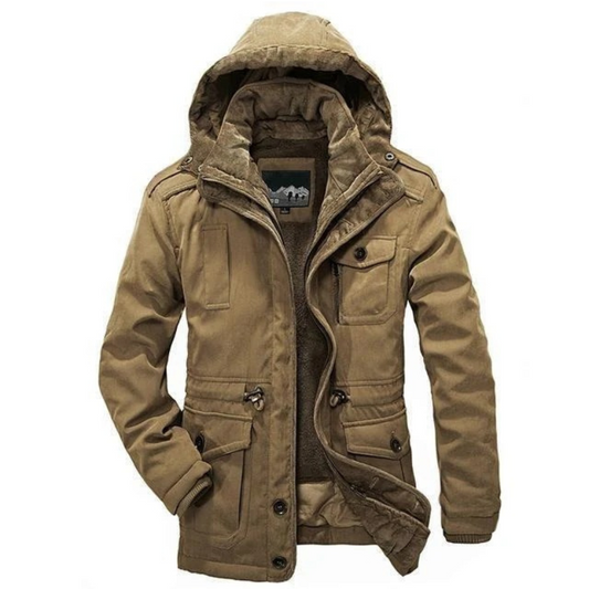 Robuste Winterjacke mit Kapuze für Herren für kalte Tage und vielseitige Anlässe