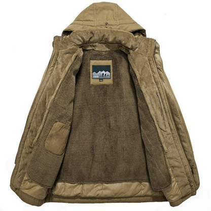 Robuste Winterjacke mit Kapuze für Herren für kalte Tage und vielseitige Anlässe
