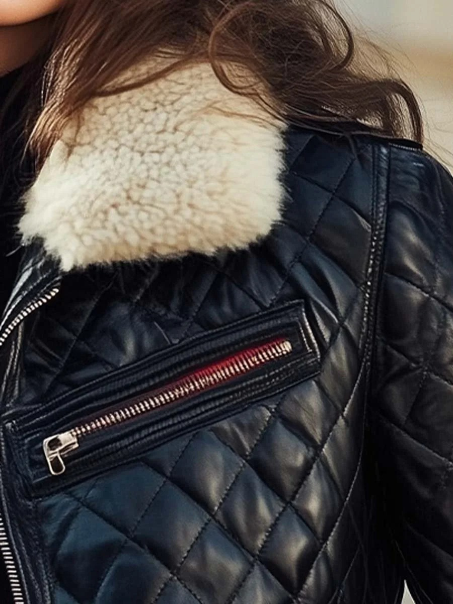 Schwarze Steppjacke für Damen für angenehme Wärme und stilvollen Look an kühlen Tagen