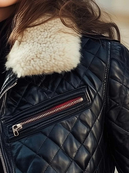 Schwarze Steppjacke für Damen für angenehme Wärme und stilvollen Look an kühlen Tagen