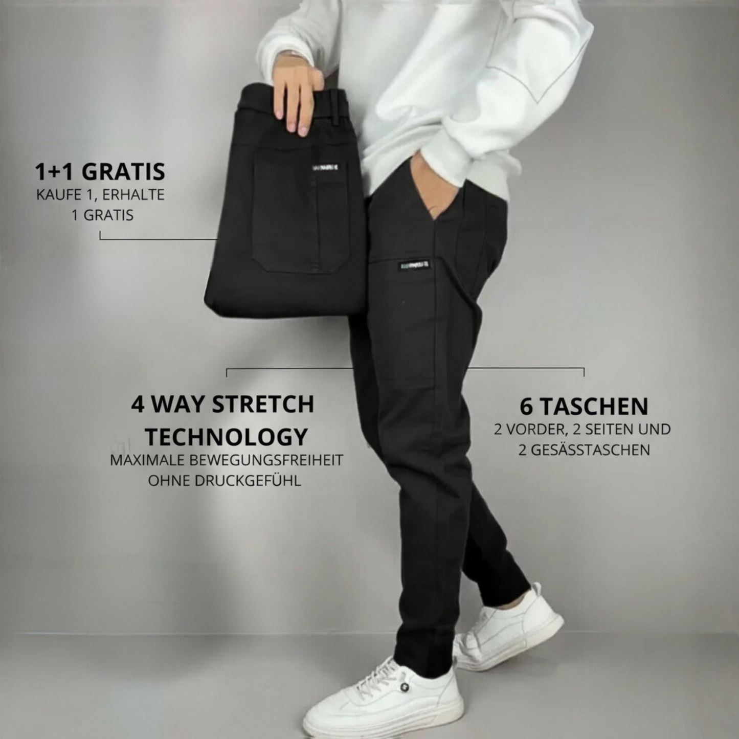 Stretch-Cargohose für Herren | Albert