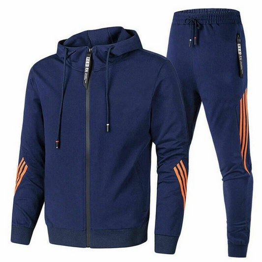 Herren Trainingsanzug in sportlichem Design, bequem und vielseitig für Freizeit und Sport.