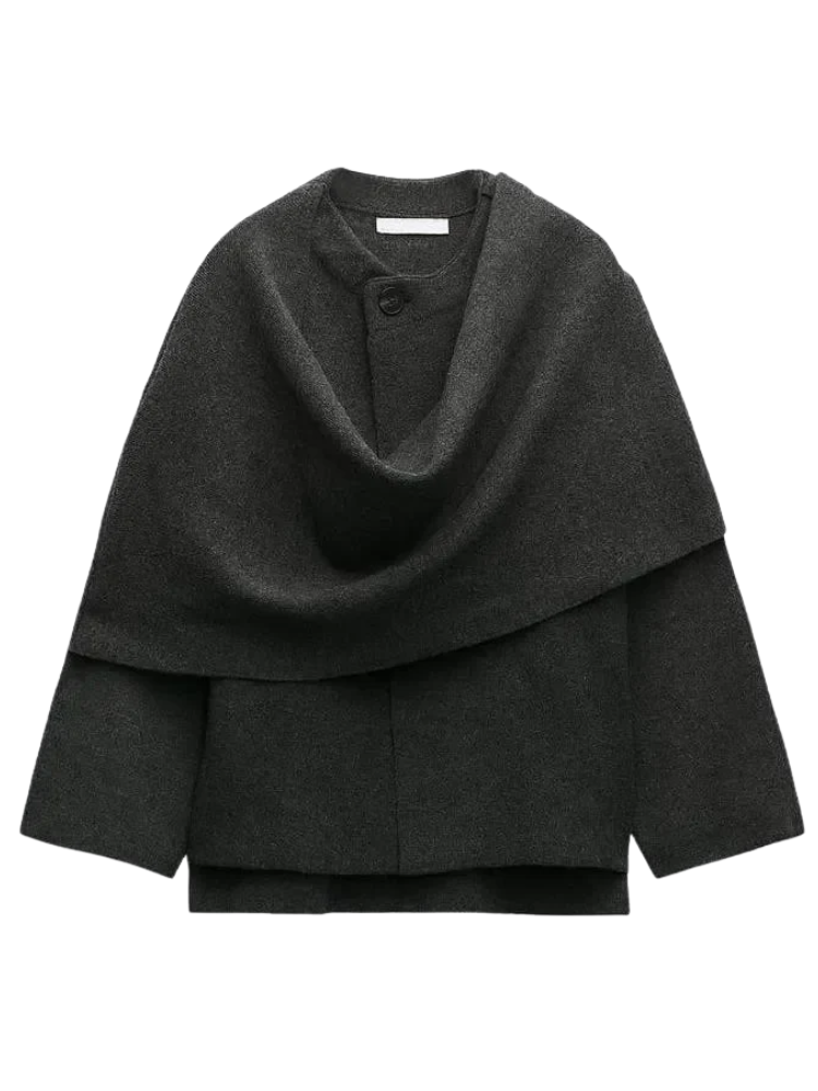 Stilvoller Vintage-Cape-Mantel für Damen in elegantem Design