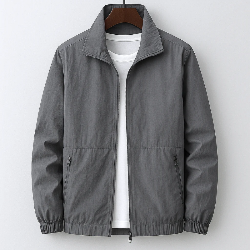 Stylische leichte Herrenjacke mit wasserdichter Funktion für Alltag und Outdoor-Aktivitäten