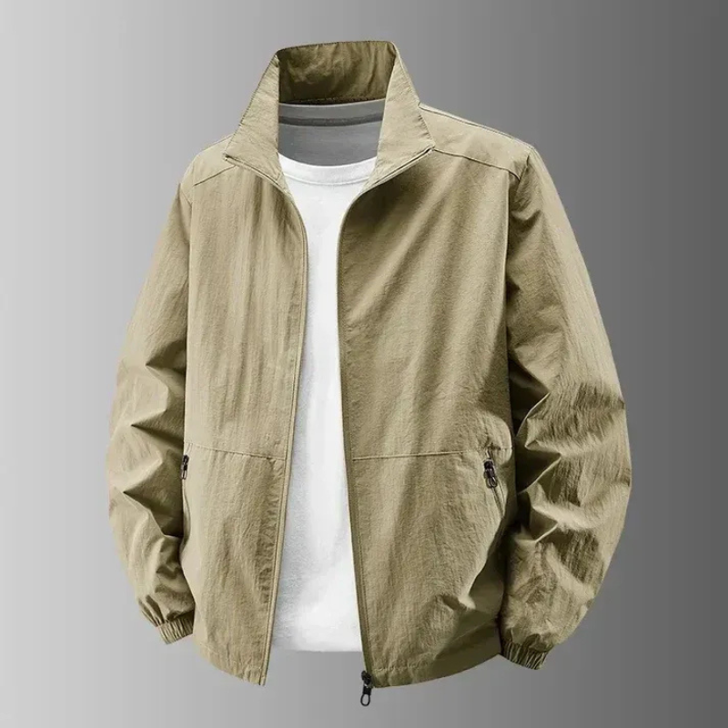 Stylische leichte Herrenjacke mit wasserdichter Funktion für Alltag und Outdoor-Aktivitäten