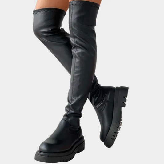 Stylische Overknee-Stiefel für Damen in elegantem Designv