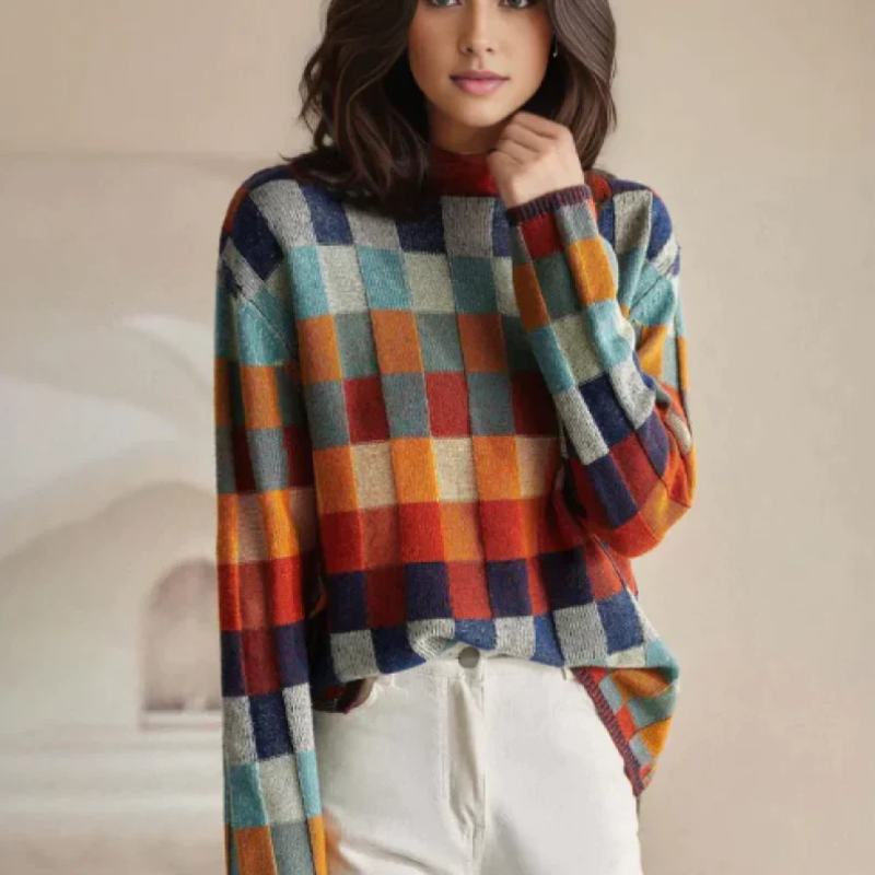 Damenpullover mit Rollkragen in klassischem Design für vielseitige Outfits