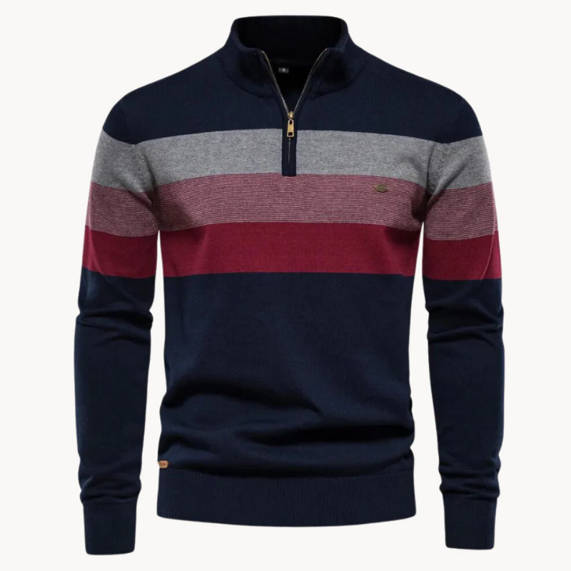 Stylischer gestreifter Pullover für Herren in modernem Design