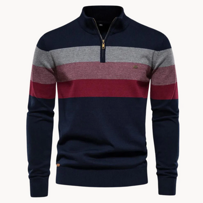 Stylischer gestreifter Pullover für Herren in modernem Design