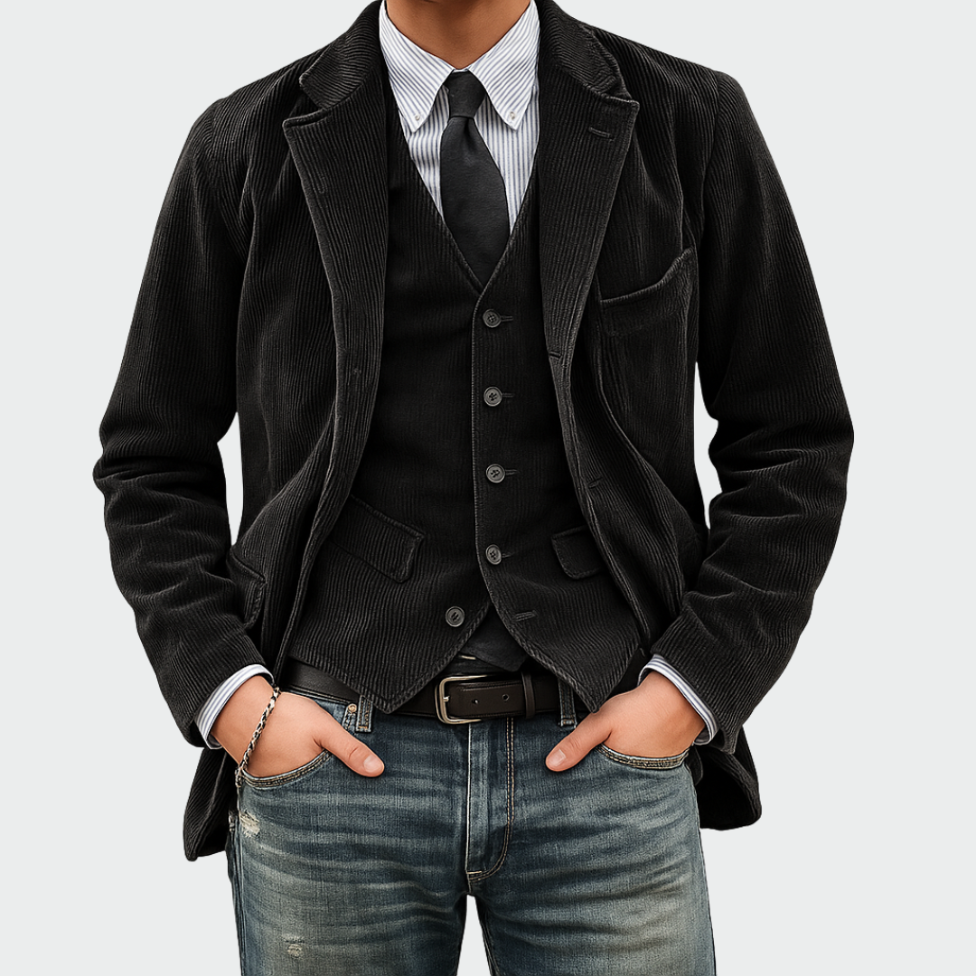 Elegantes Blazer- und Westen-Set für Herren | Arven