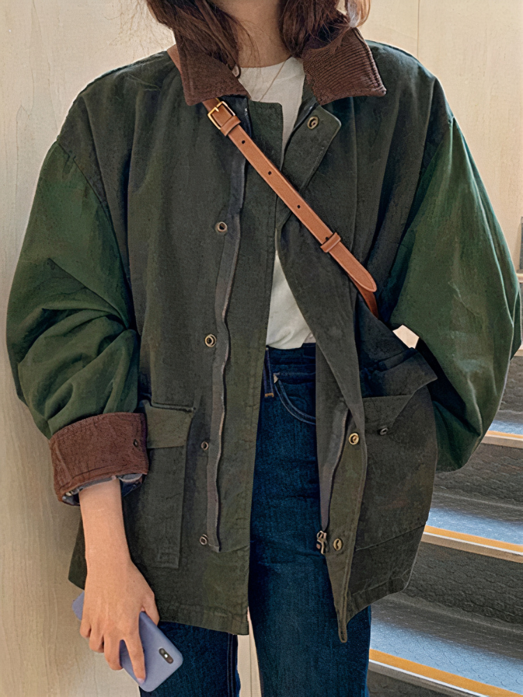 Trendige Vintage-Jacke für Damen in stilvollem Design