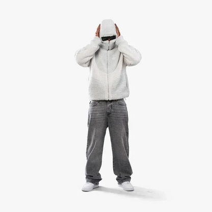 Trendiger moderner Herren-Kapuzenpullover im sportlich-urbanen Design