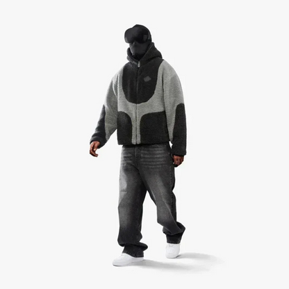 Trendiger moderner Herren-Kapuzenpullover im sportlich-urbanen Design