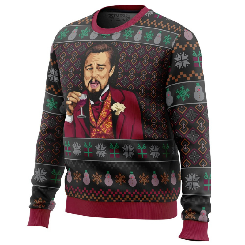 Trendiger Weihnachtspullover für Herren mit festlichem Muster, perfekt für winterliche Anlässe.