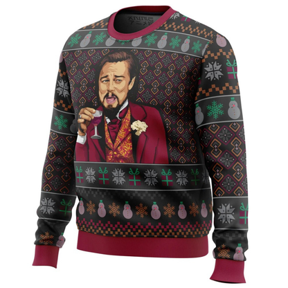 Trendiger Weihnachtspullover für Herren mit festlichem Muster, perfekt für winterliche Anlässe.