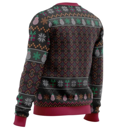 Trendiger Weihnachtspullover für Herren mit festlichem Muster, perfekt für winterliche Anlässe.