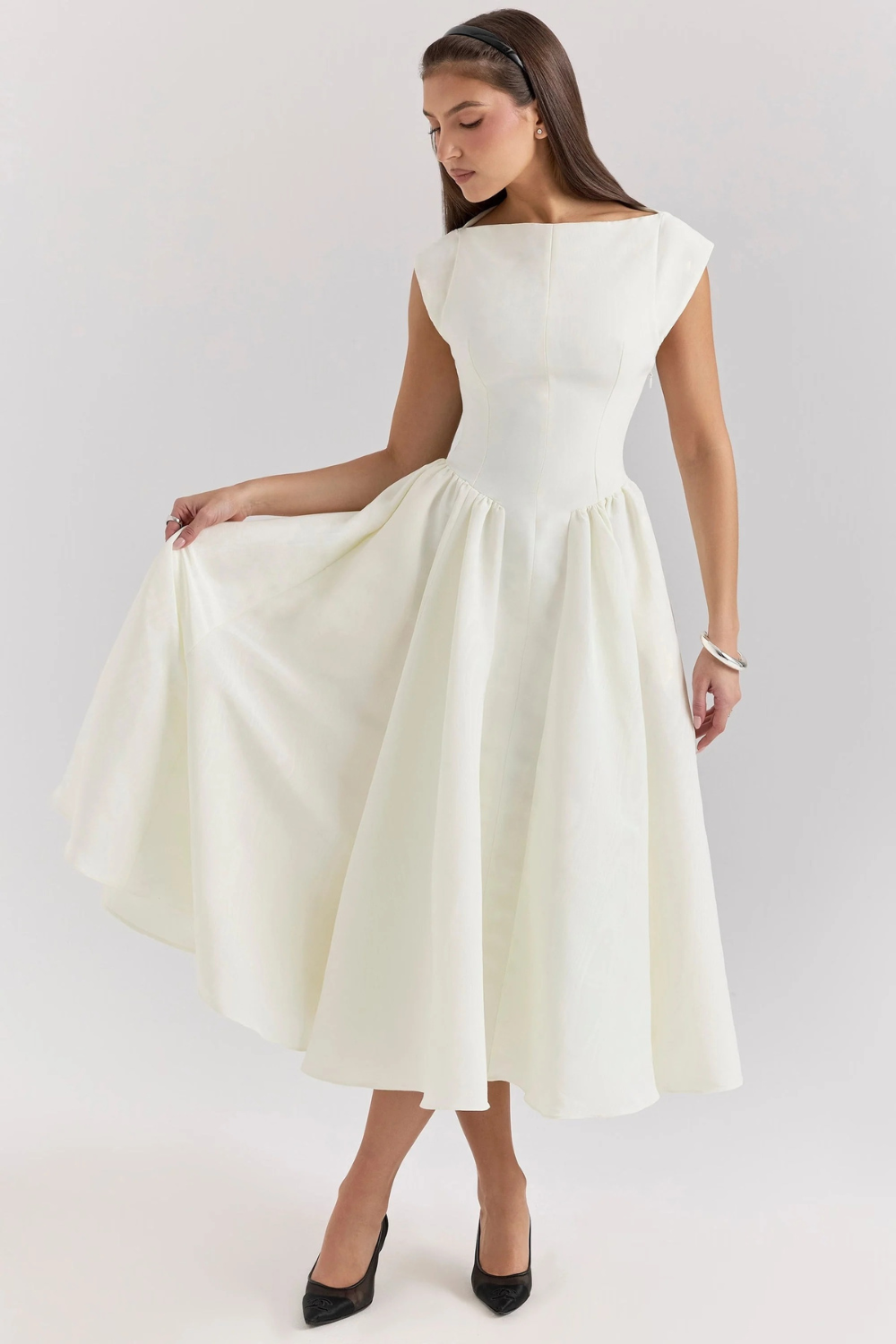 Vintage-Cocktailkleid für Damen in figurbetonter Passform für festliche Anlässe