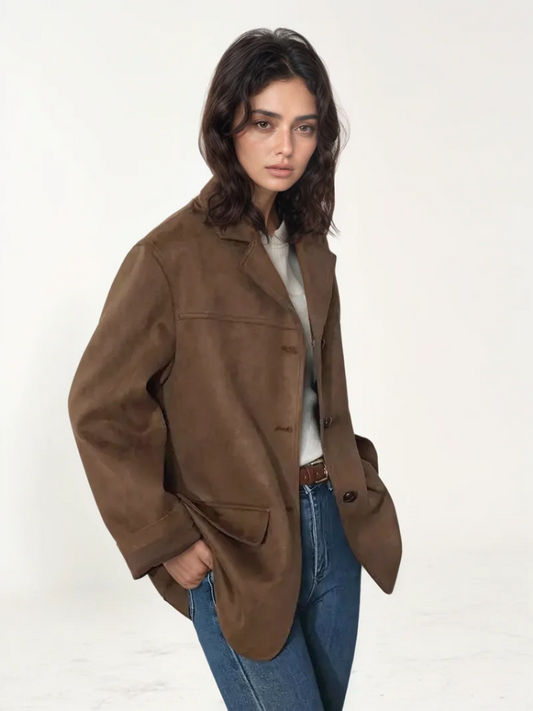 Vintage-Oversize-Jacke für Damen in modernem und zeitlosem Stil