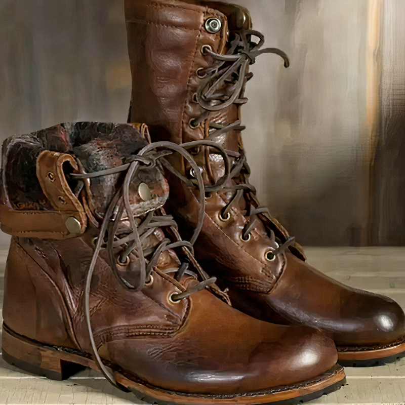 Vintage-Schnürstiefel für Damen mit zeitlosem Design, ideal für Alltag und besondere Anlässe