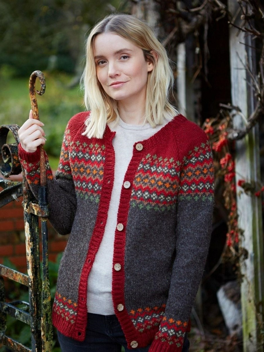 Vintage-Strickjacke für Damen in elegantem Design