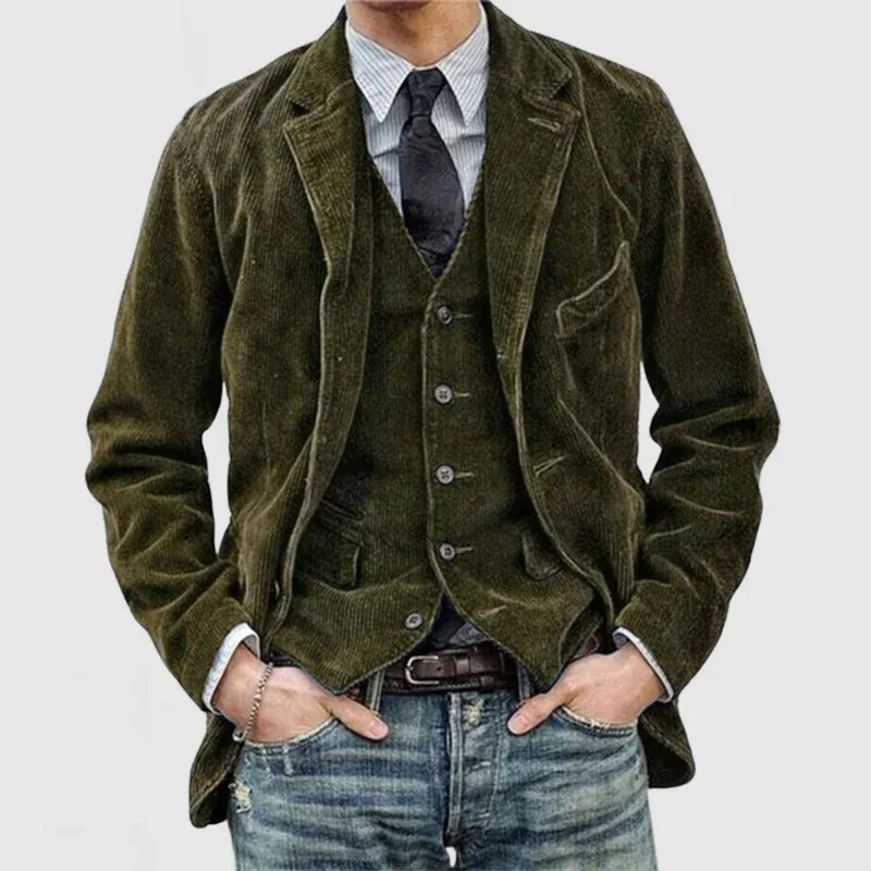 Vintage warmer Blazer für Herren im klassischen Stil